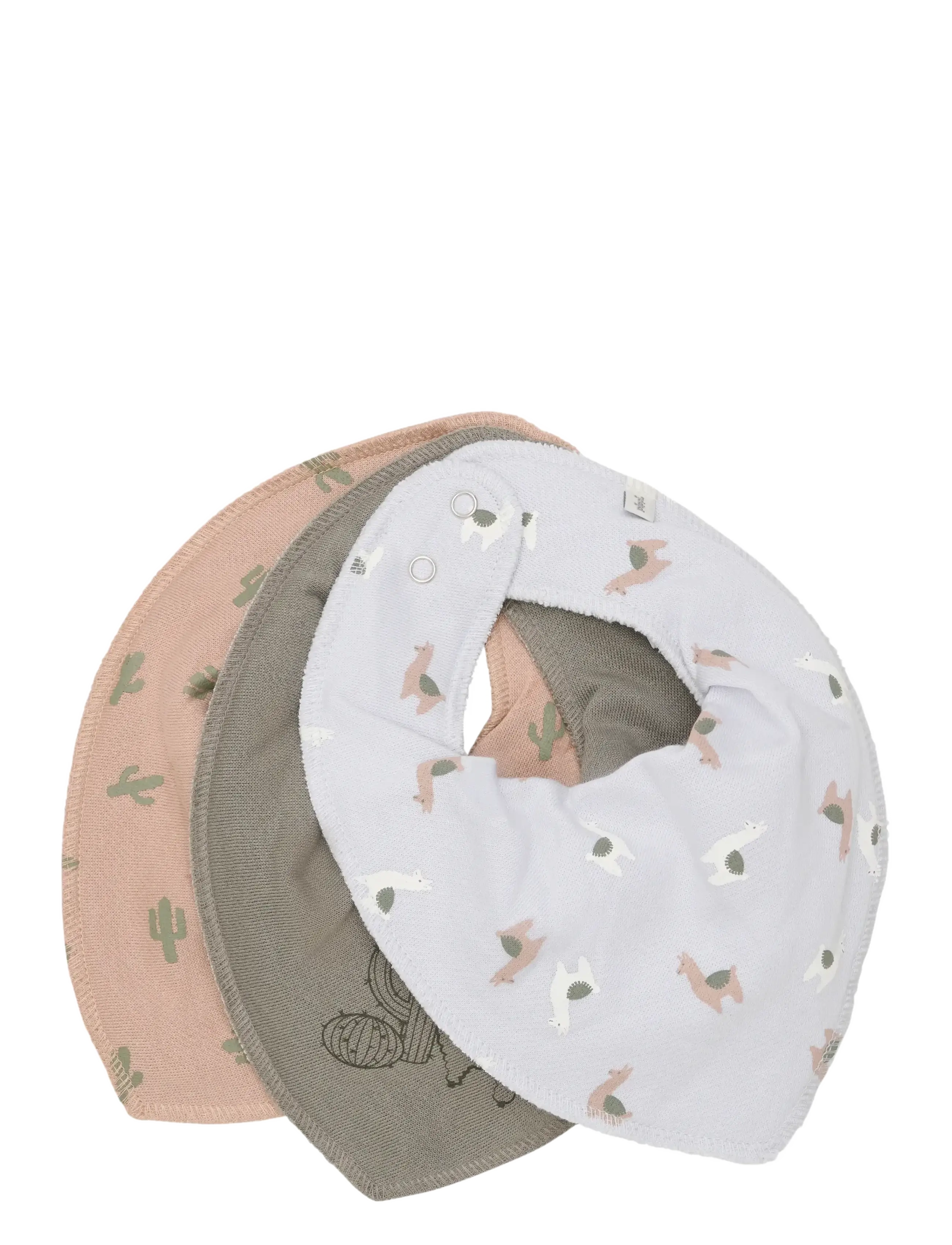 Pippi Bandana Bib Boy -AOP (3-pack) - Uutuudet - VETIVER / green