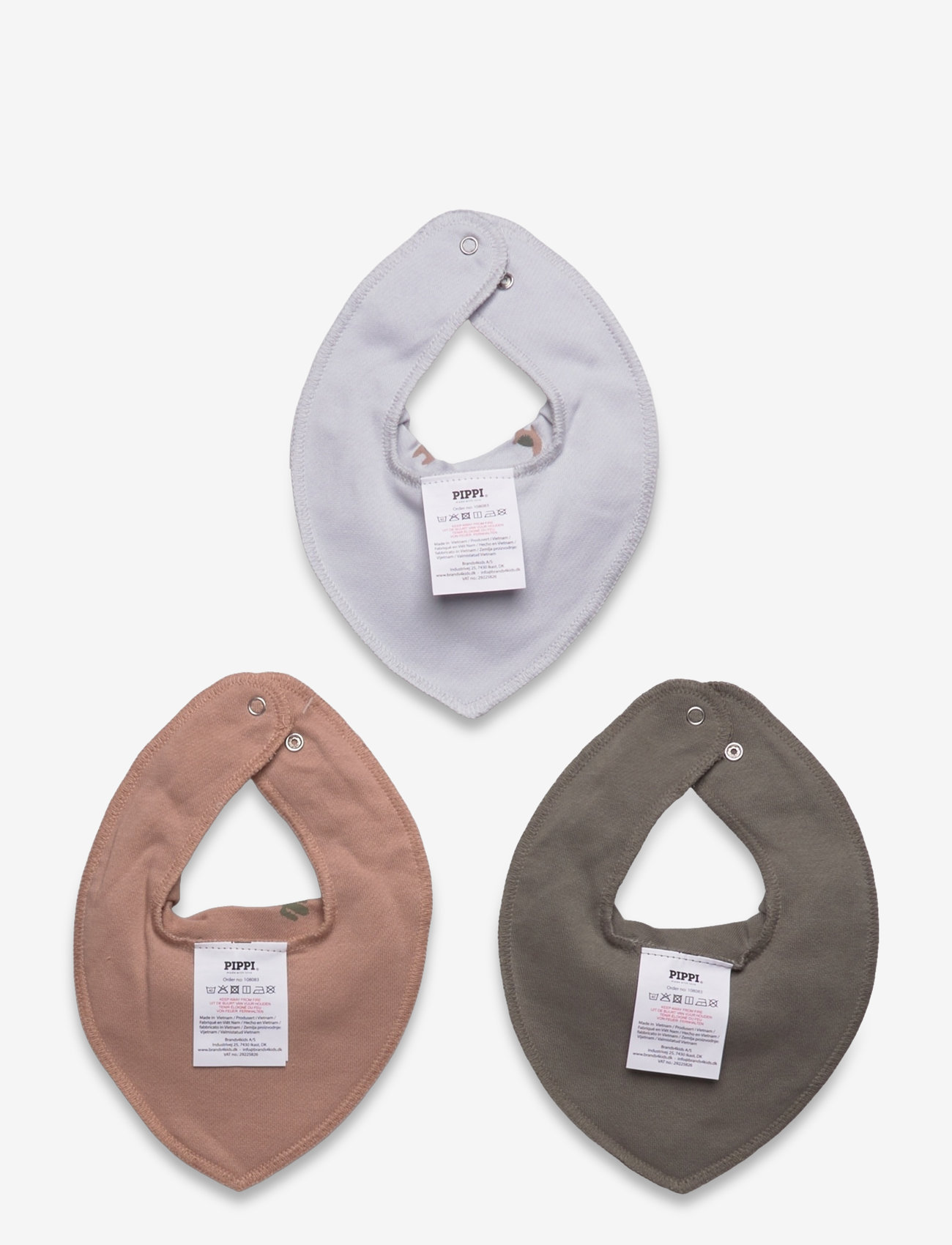 Pippi - Bandana Bib Boy -AOP (3-pack) - lätzchen - vetiver - 1