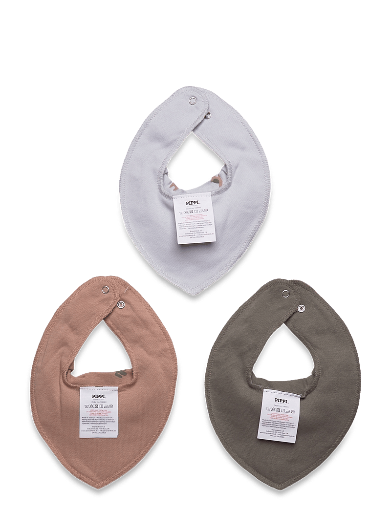 Pippi - Bandana Bib Boy -AOP (3-pack) - die niedrigsten preise - vetiver - 1