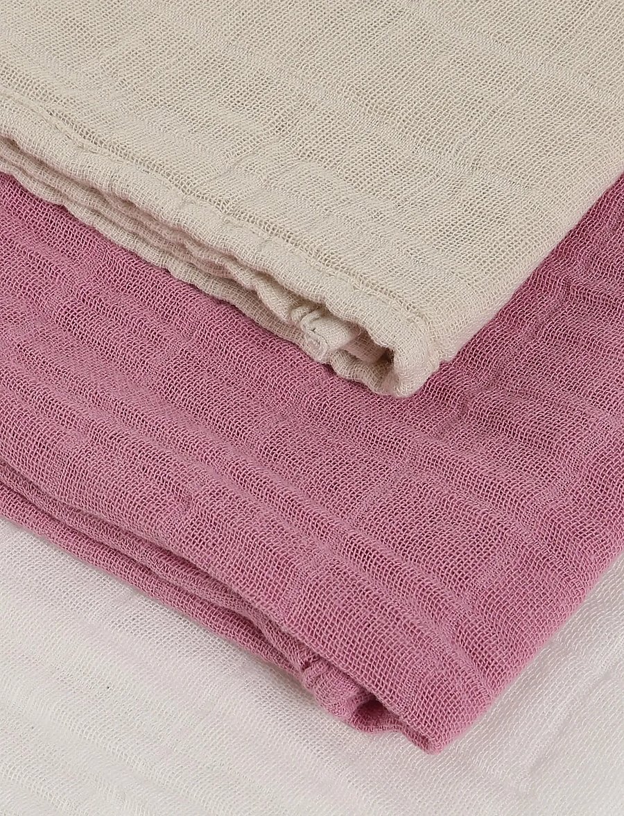 Pippi - Cloth Muslin (3-pack) - muslindukar - mauve orchid - 2