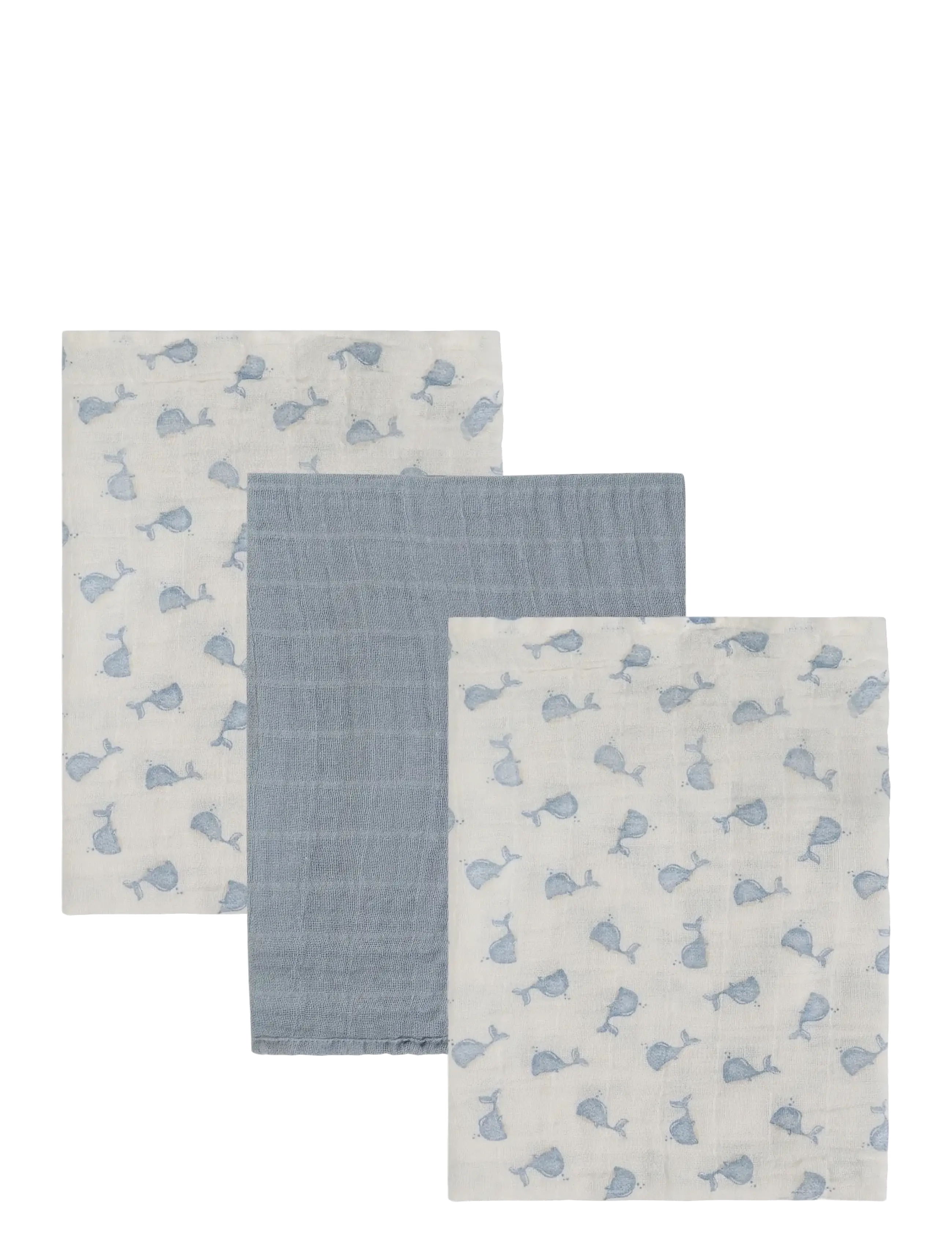 Pippi Cloth Muslin (3-Pack), 6565 cm, Muslins, Blau - Cloths, Kinder