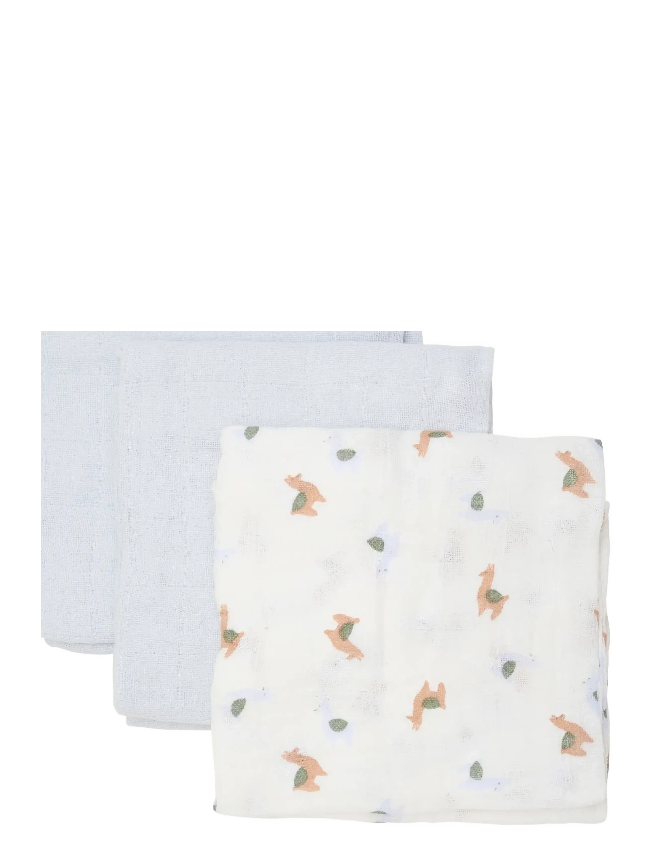 Pippi Cloth Muslin (3-pack) - Babyprodukter - METAL MINT / blue