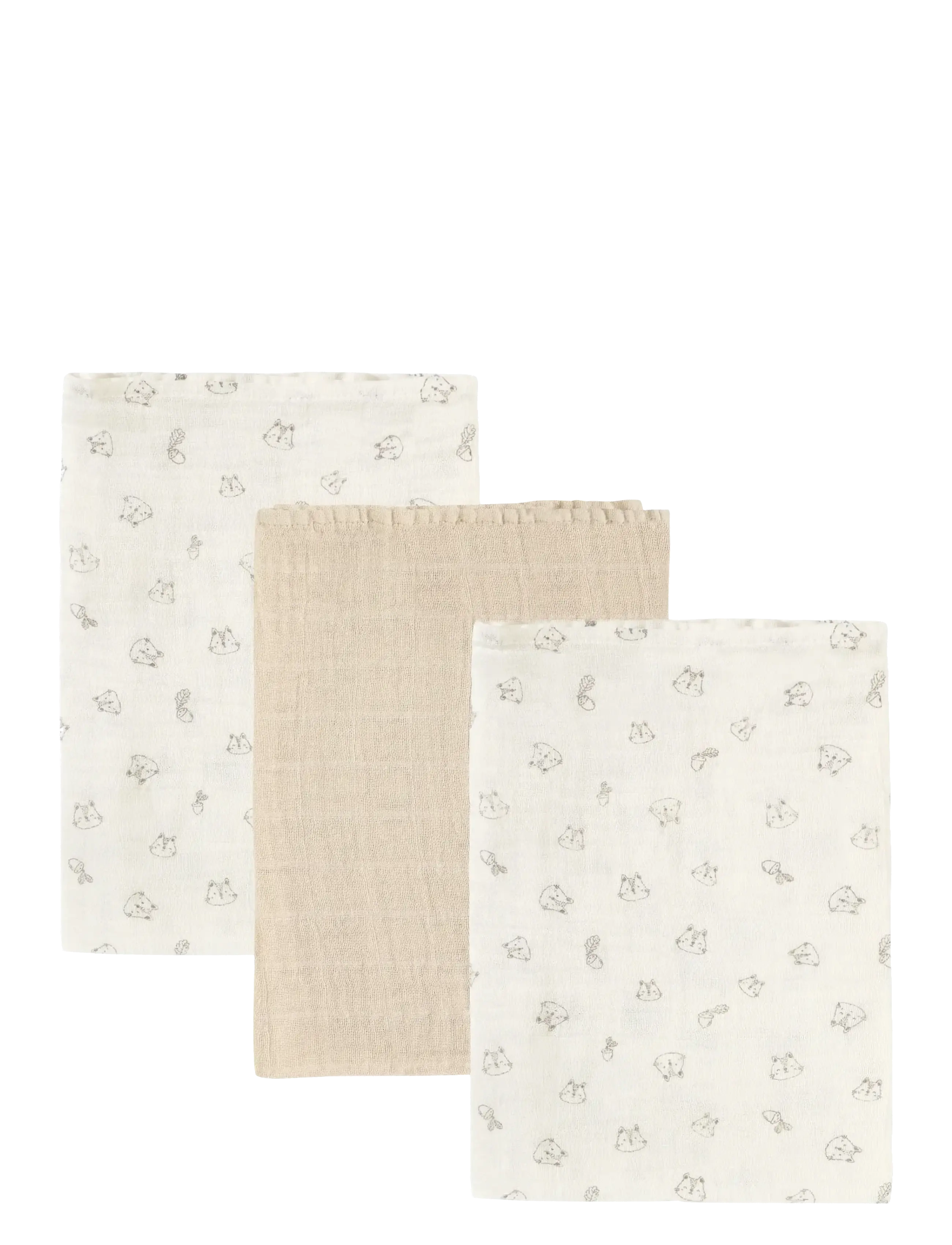 Pippi Cloth Muslin (3-pack) - Pippi - RAINY DAY / beige