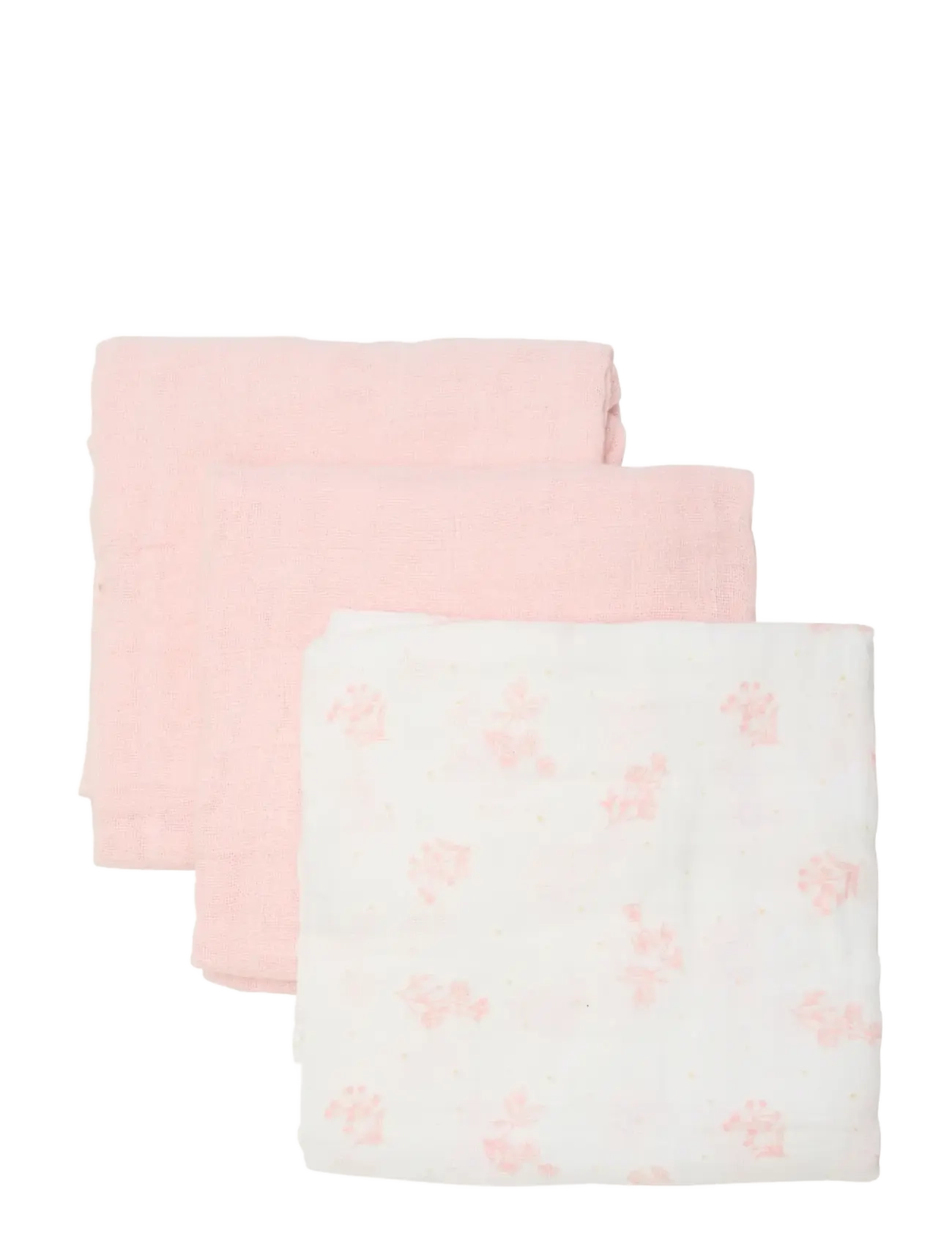 Pippi Cloth Muslin (3-Pack), 6565 cm, Muslins, Rosa - Cloths, Kinder