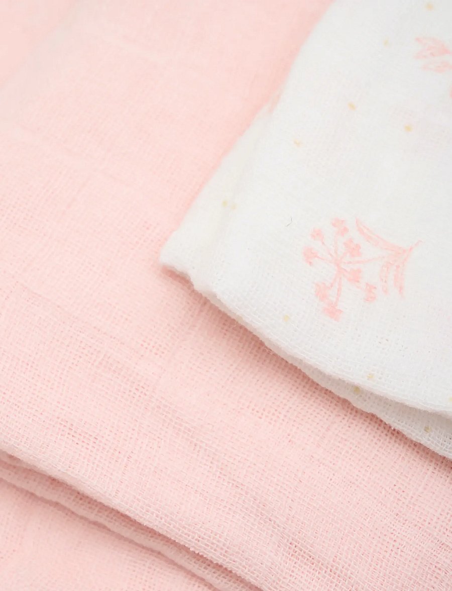 Pippi - Cloth Muslin (3-pack) - musliinist lapid - veiled rose - 2