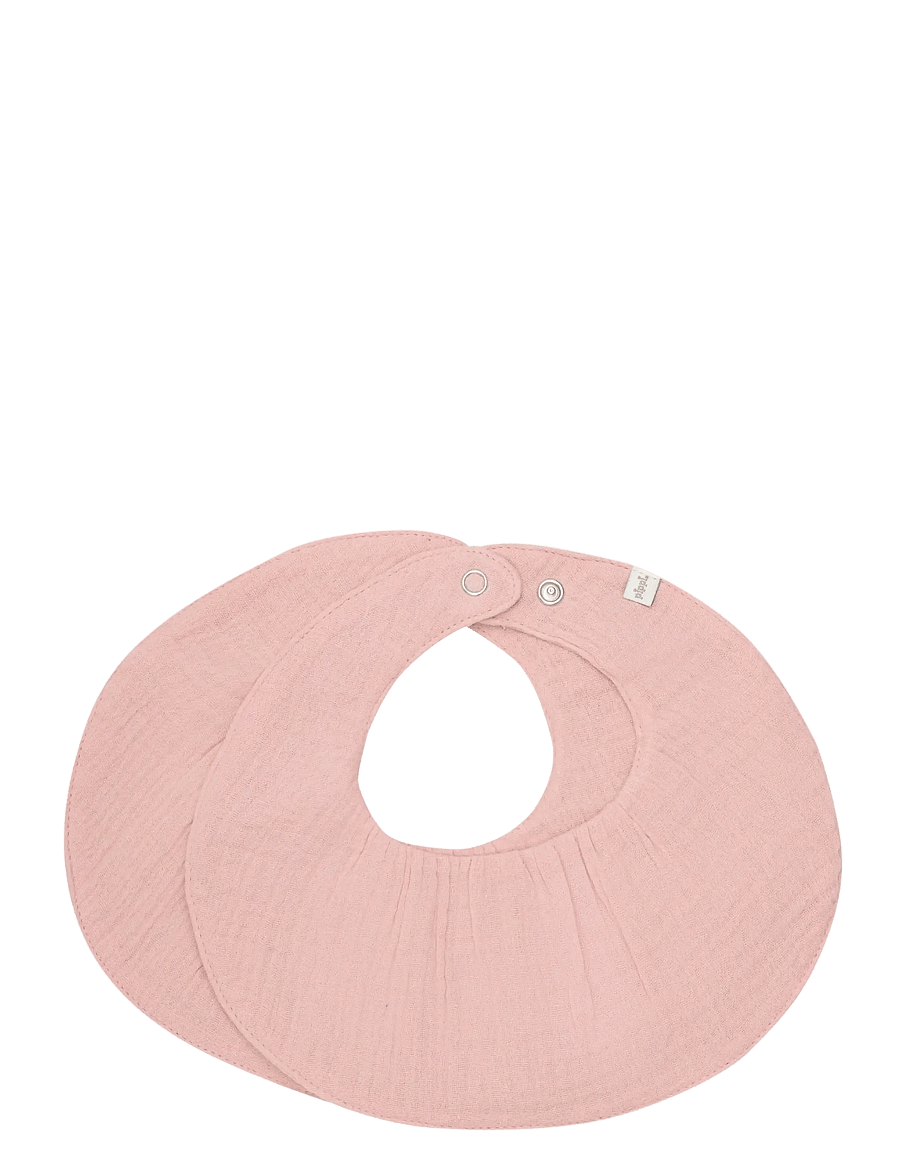 Pippi - Bib Muslin (2-pack) - die niedrigsten preise - rose tan - 0