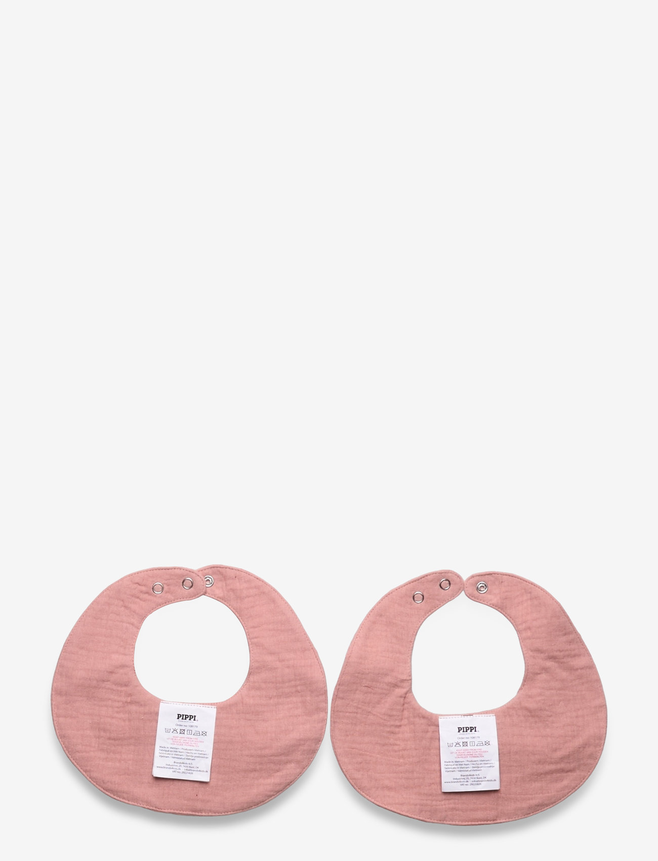 Pippi - Bib Muslin (2-pack) - pudipõlled - rose tan - 1