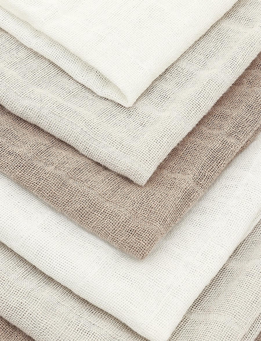 Pippi - Cloth Muslin (6-pack) - mulltücher - taupe gray - 2