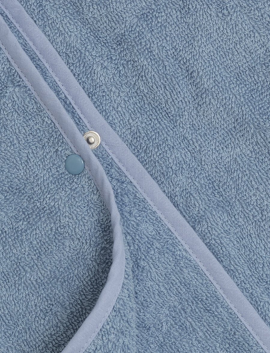 Pippi - Hooded bath poncho - dusty blue - 2