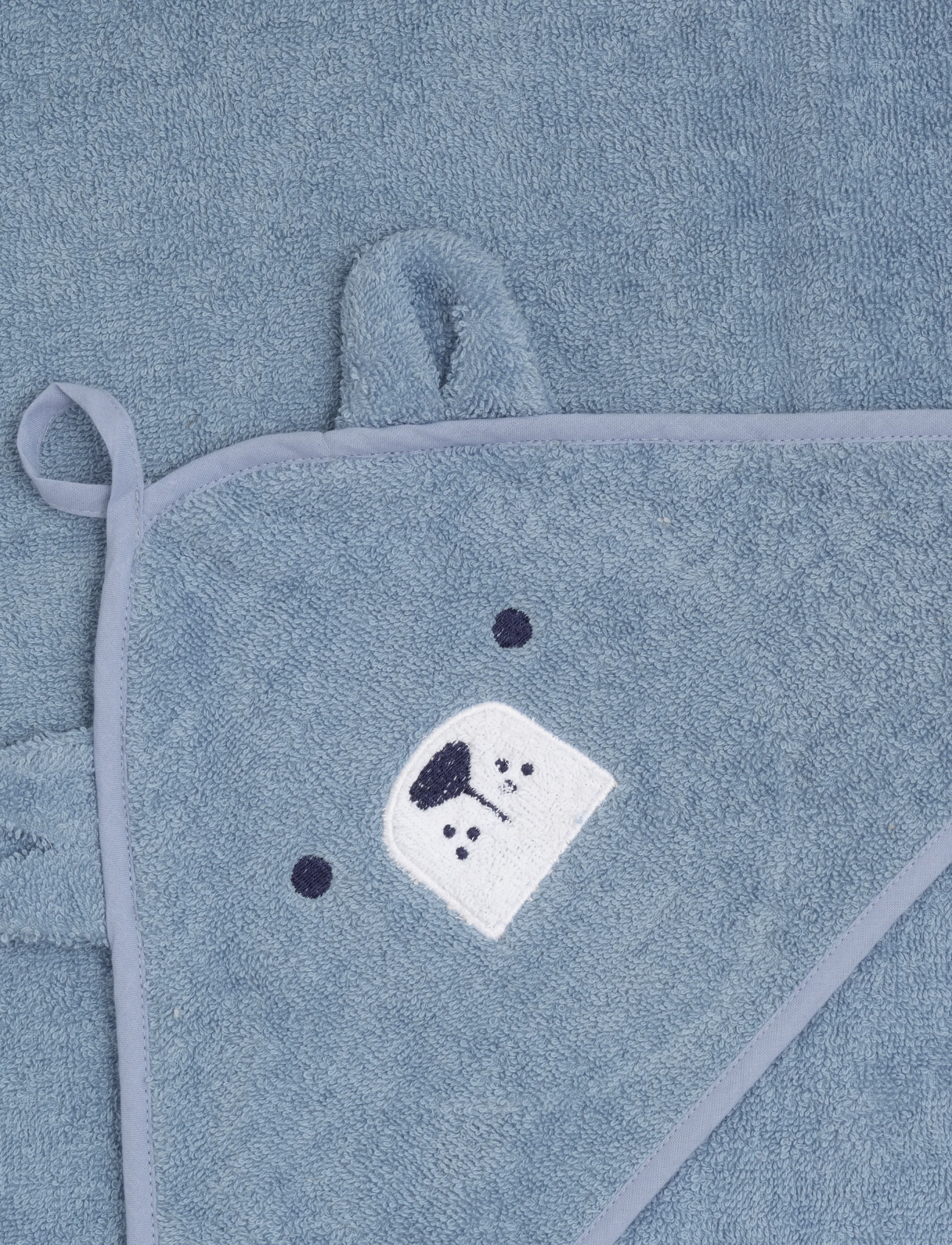 Pippi - Hooded baby towel - dusty blue - 2