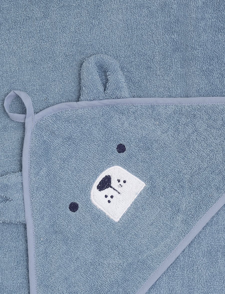 Pippi - Hooded baby towel - rätikud - dusty blue - 2