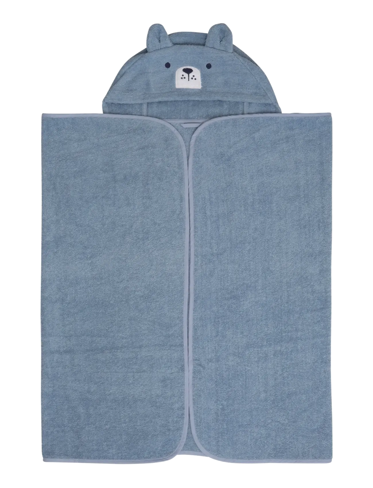 Pippi Hooded bath towel - Bath time - DUSTY BLUE / blue