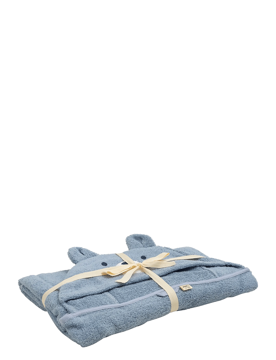Pippi - Hooded bath towel - dusty blue - 1