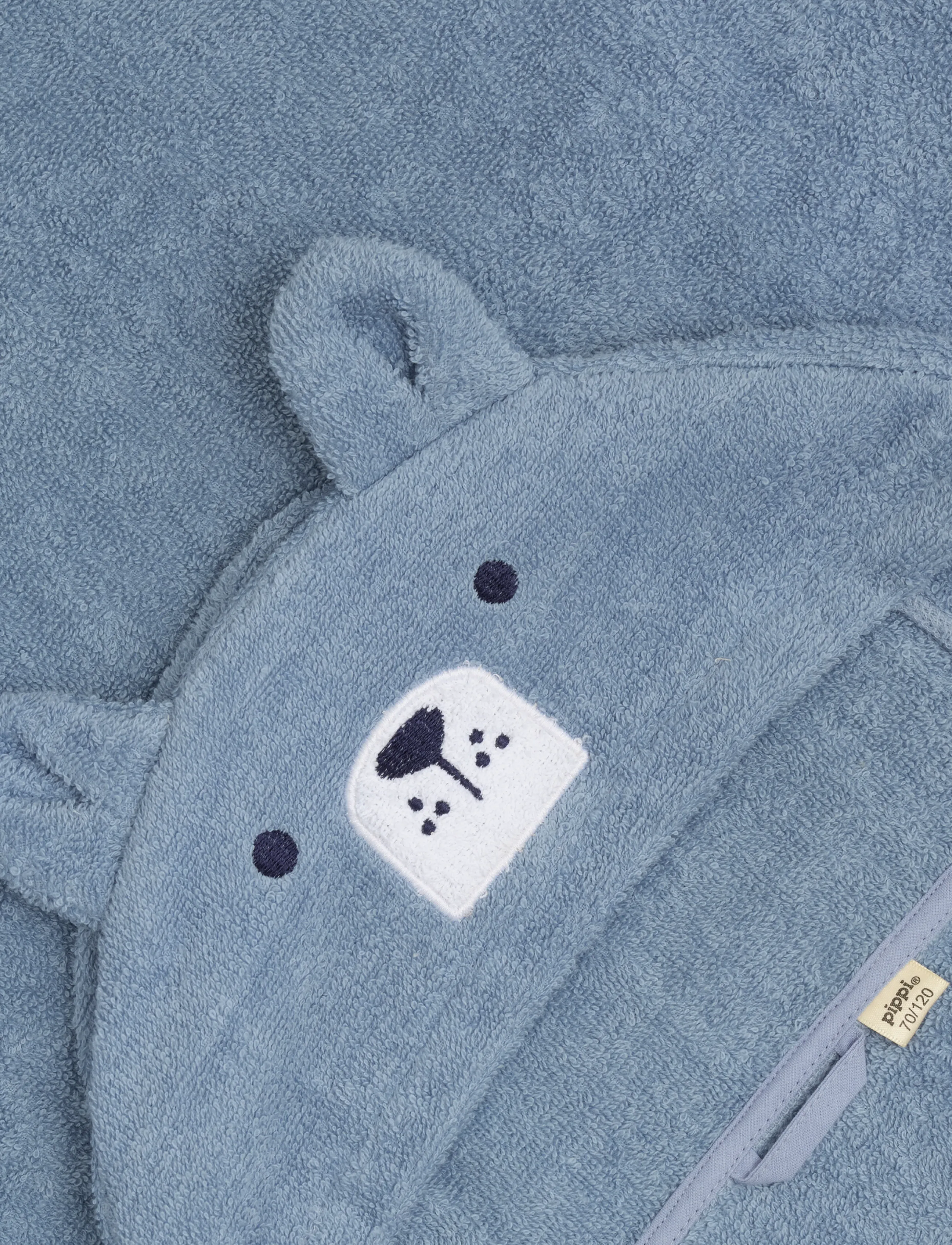 Pippi - Hooded bath towel - dusty blue - 2
