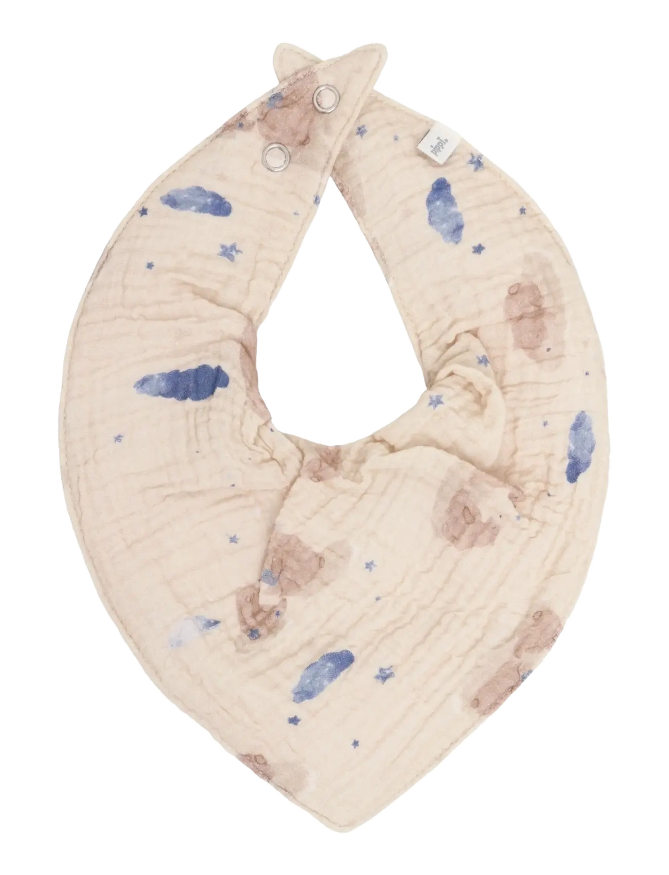 Pippi - Bib Muslin w. AOP (2-pack) - dry bibs - big dipper - 1