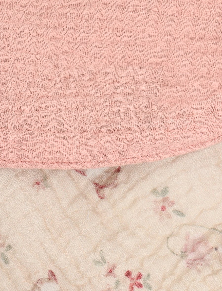 Pippi - Bib Muslin w. AOP (2-pack) - lätzchen - rose tan - 3