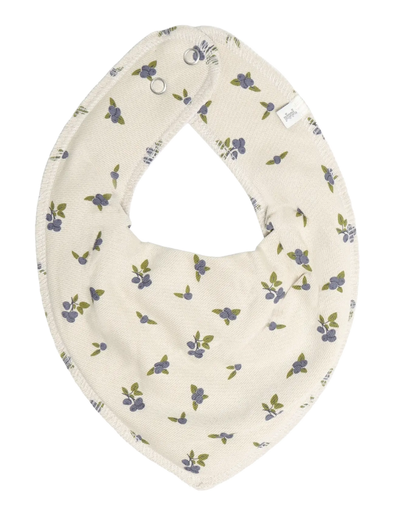 Pippi - Bandana Bib Girl -AOP (3-pack) - blue granite - 2