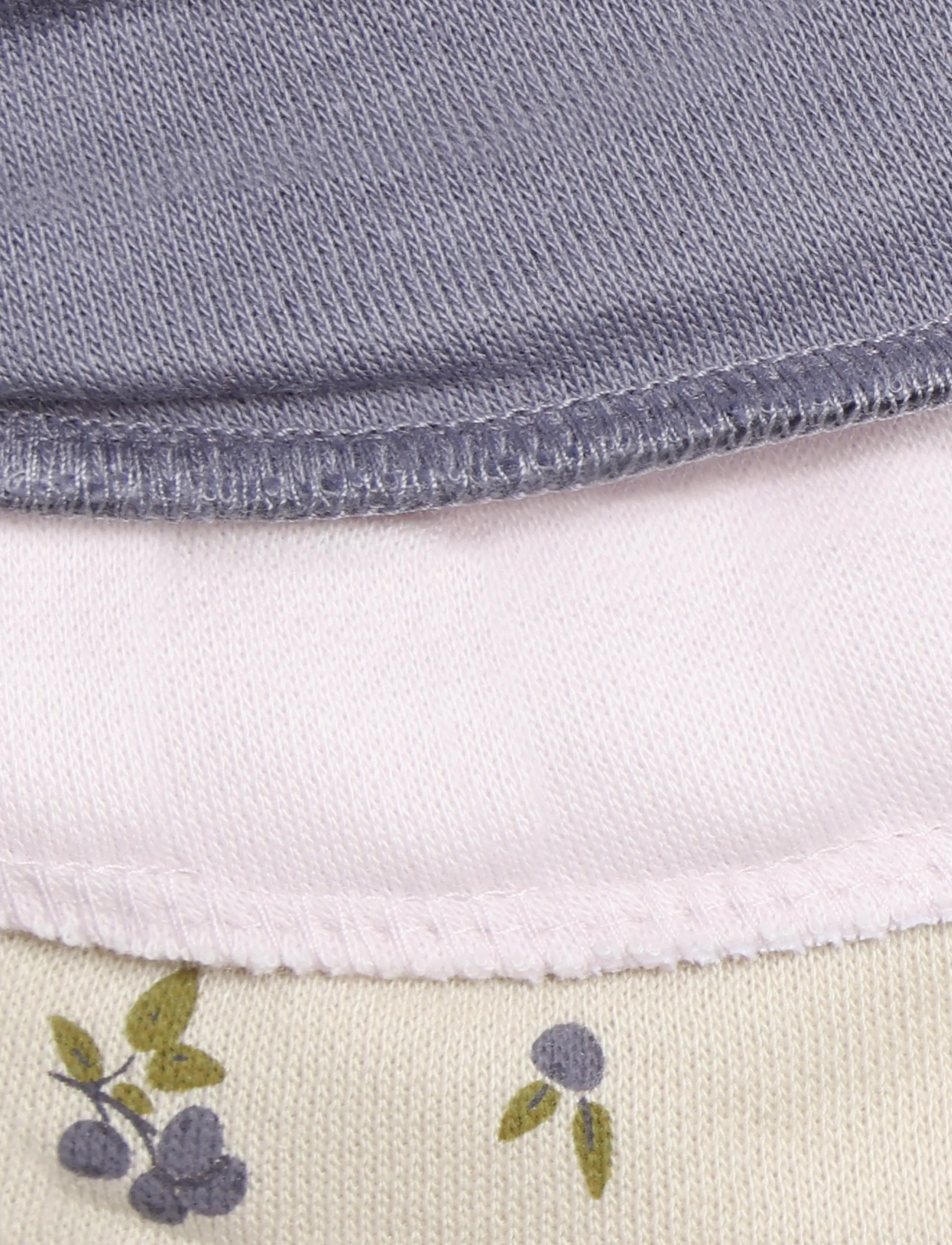 Pippi - Bandana Bib Girl -AOP (3-pack) - blue granite - 4