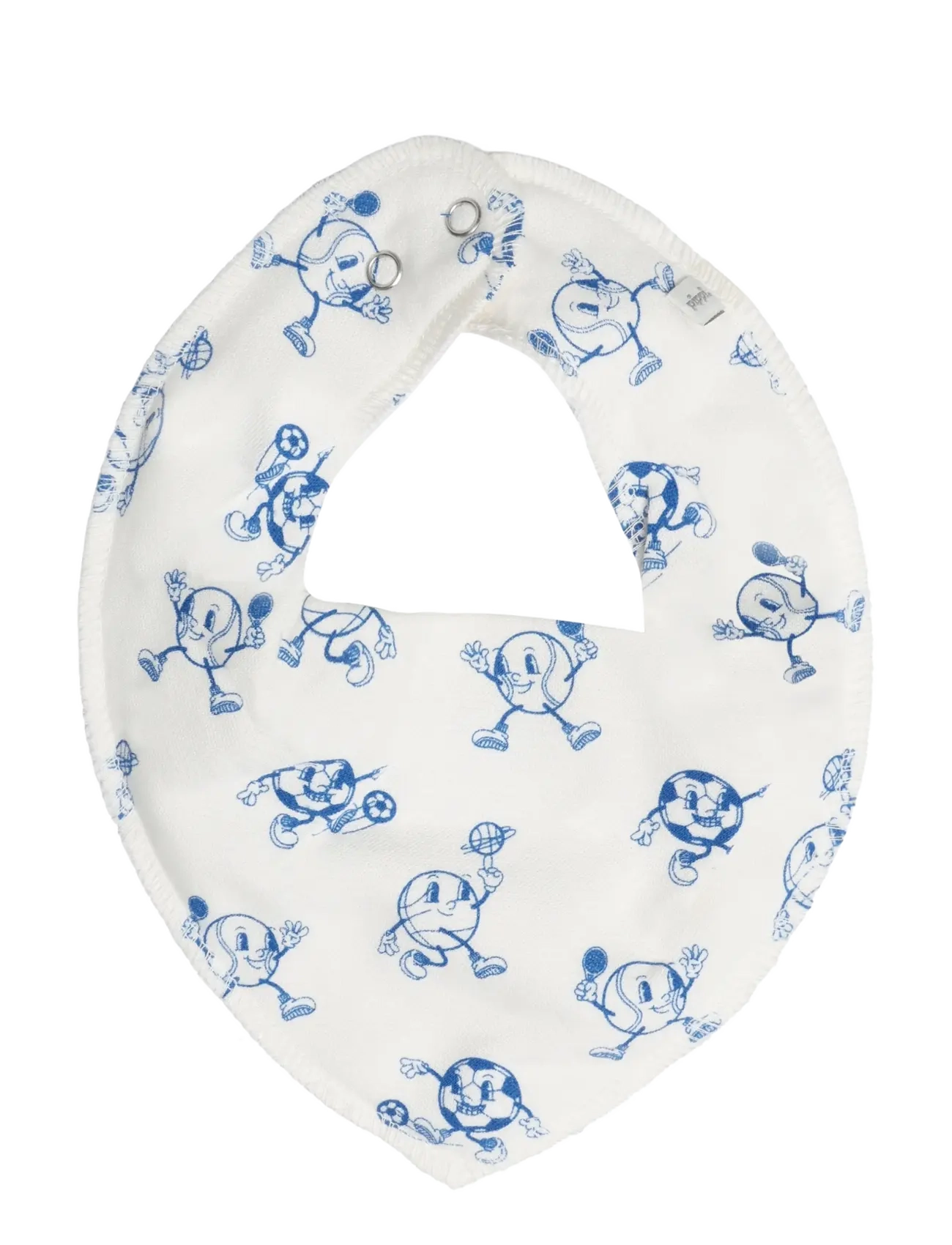 Pippi - Bandana Bib Boy -AOP (3-pack) - light dusty blue - 2