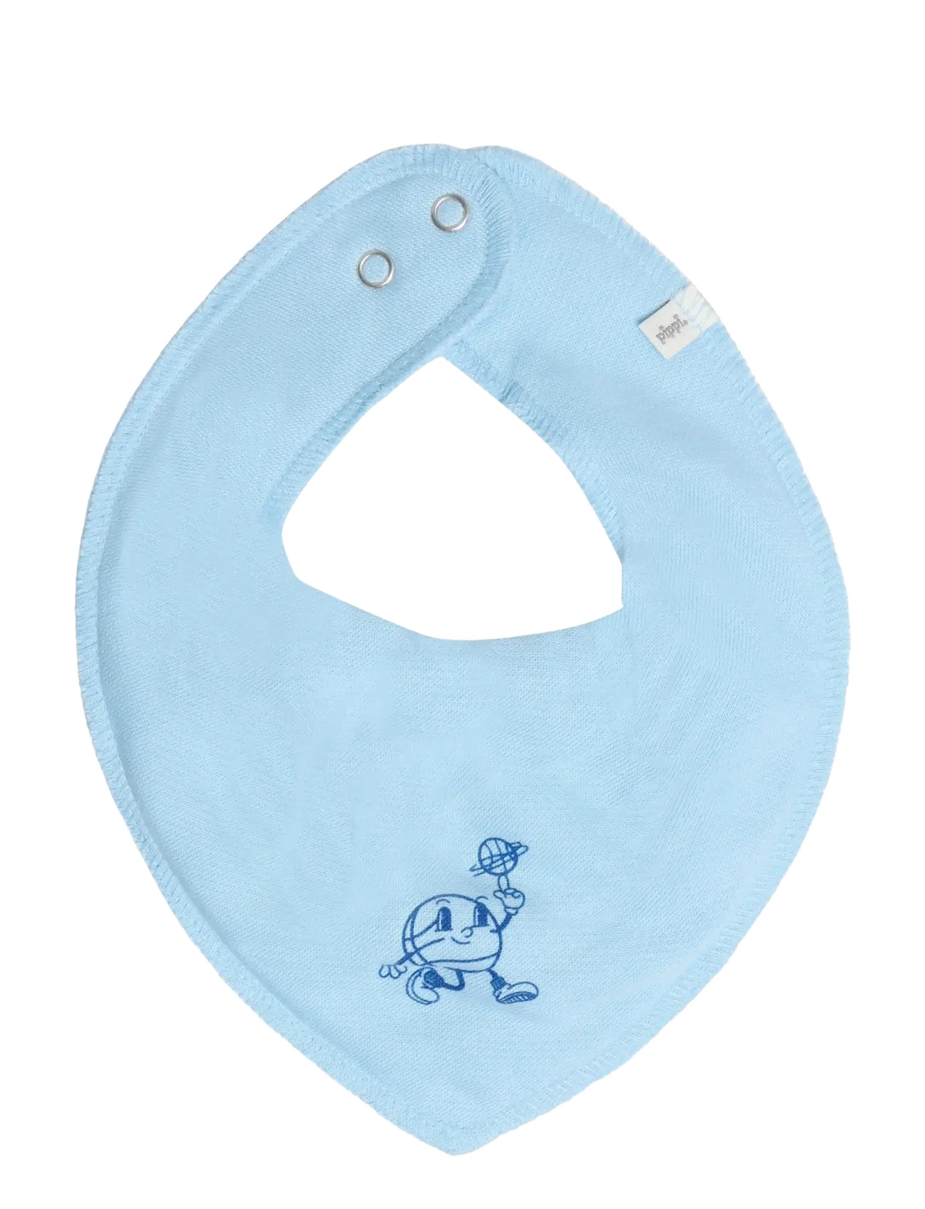 Pippi - Bandana Bib Boy -AOP (3-pack) - light dusty blue - 3