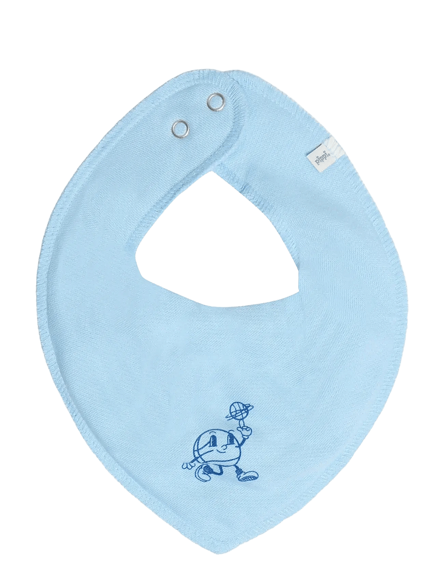 Pippi - Bandana Bib Boy -AOP (3-pack) - dregglisar - light dusty blue - 3