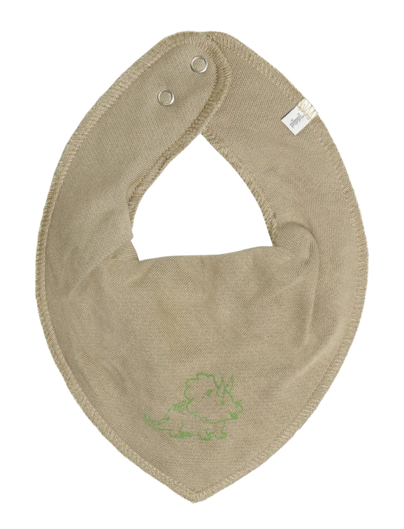 Pippi - Bandana Bib Boy -AOP (3-pack) - silver mink - 1