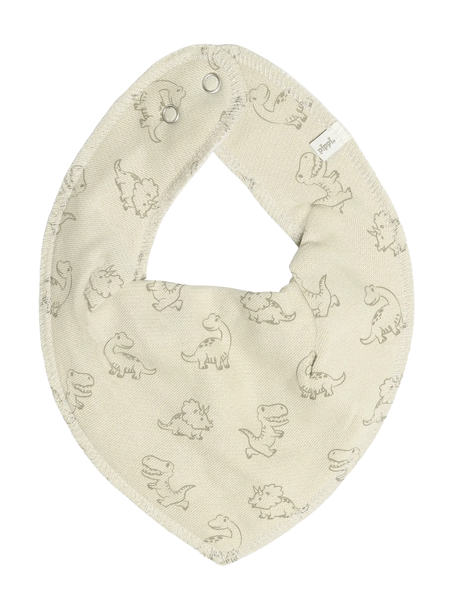 Pippi - Bandana Bib Boy -AOP (3-pack) - dregglisar - silver mink - 2