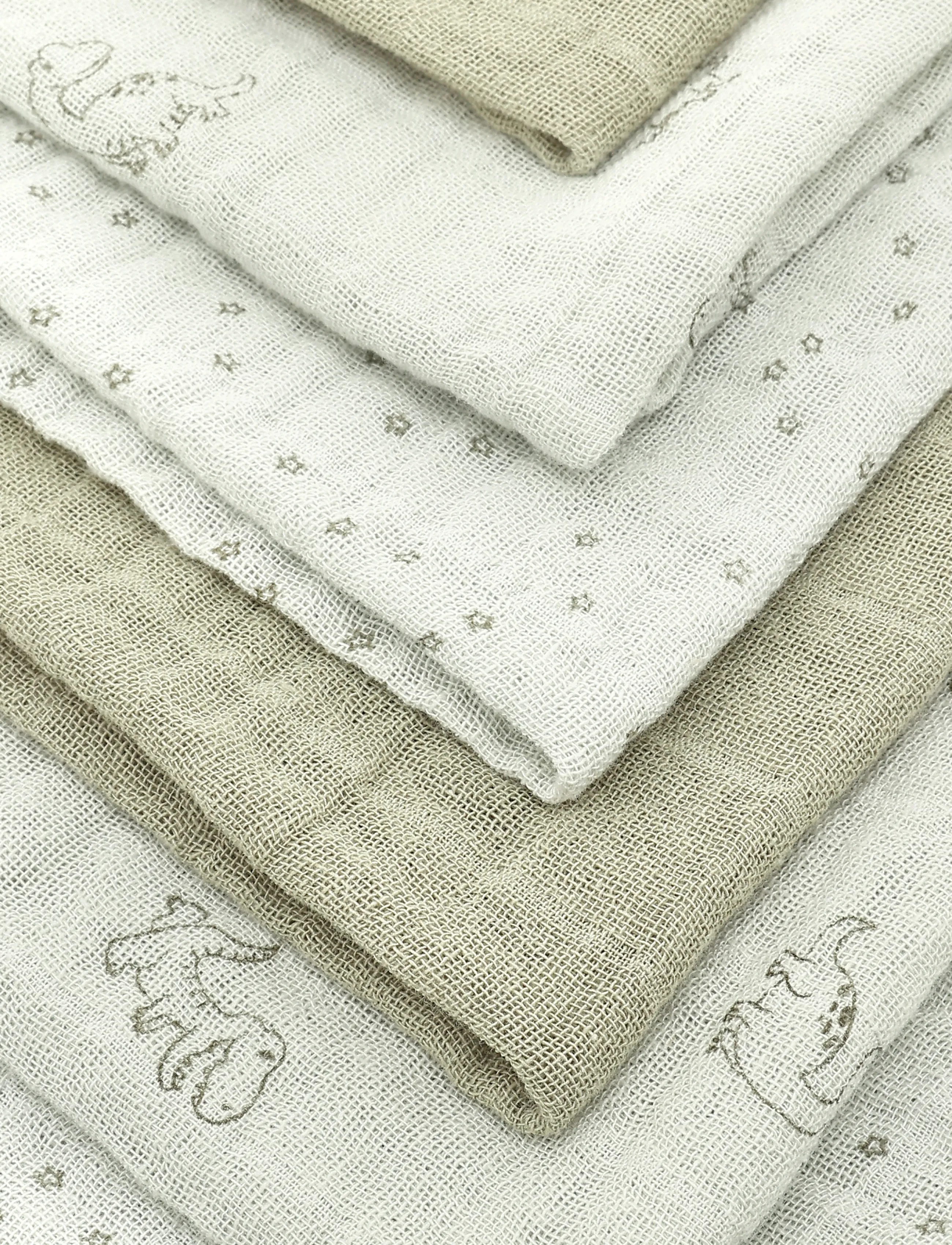 Pippi - Cloth Muslin (6-pack) - stofbleer - dried sage - 2