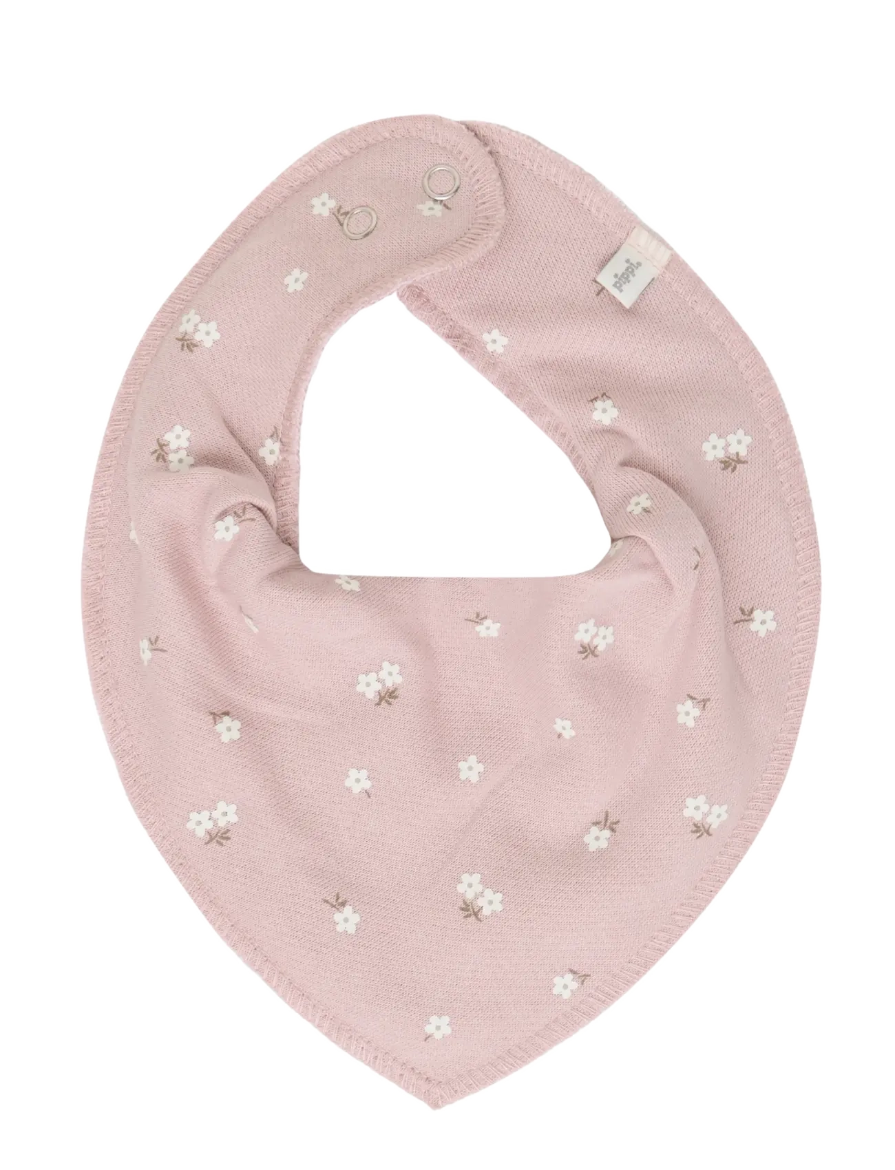 Pippi - Bandana Bib Girl -AOP (3-pack) - elderberry - 1