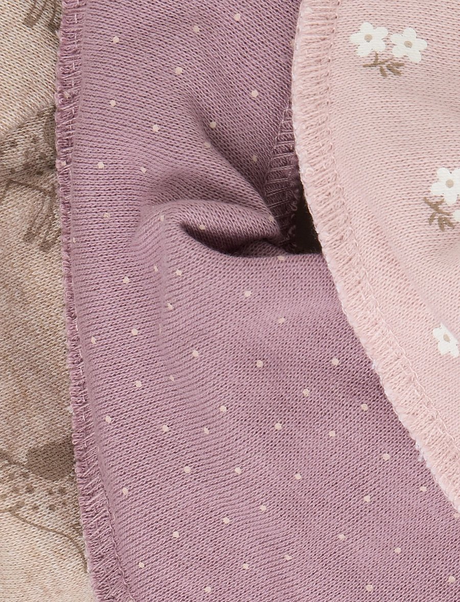 Pippi - Bandana Bib Girl -AOP (3-pack) - pudipõlled - elderberry - 4