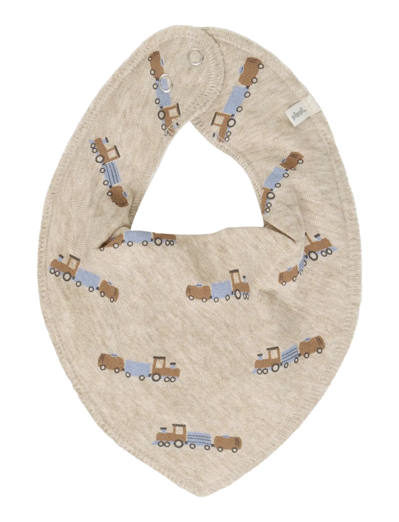 Pippi - Bandana Bib Boy -AOP (3-pack) - blue fog - 3