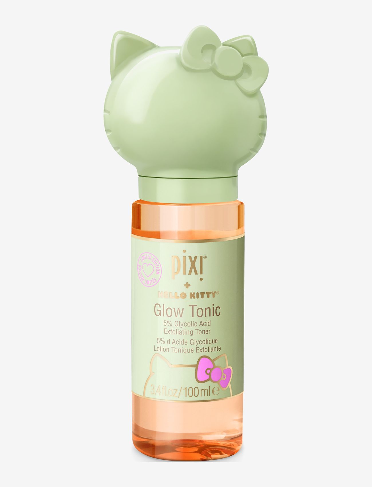 Pixi - Pixi + Hello Kitty - Glow Tonic 100ml - exfolierande ansiktsvatten - clear - 0