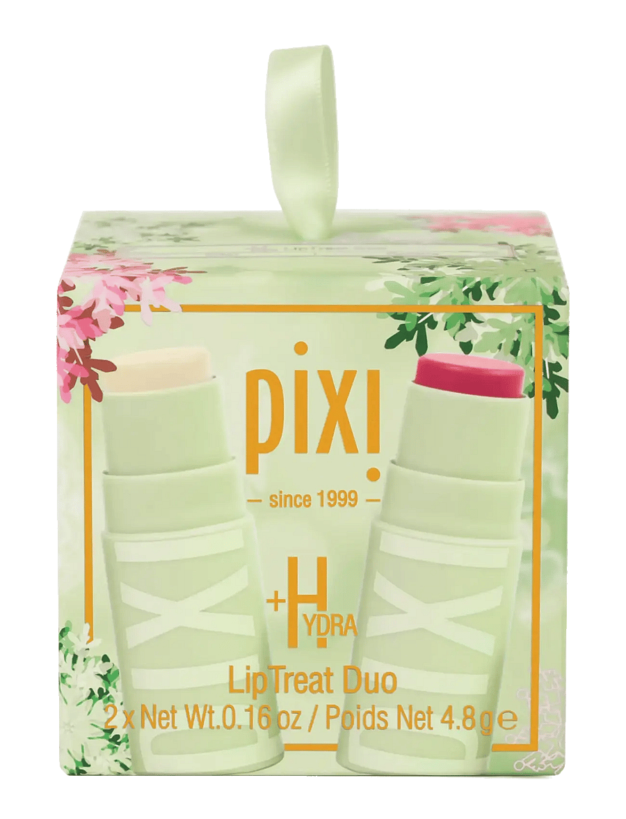 Pixi - +HYDRA LipTreat Duo Ornament Kit - læbepomade - clear & rosette - 0