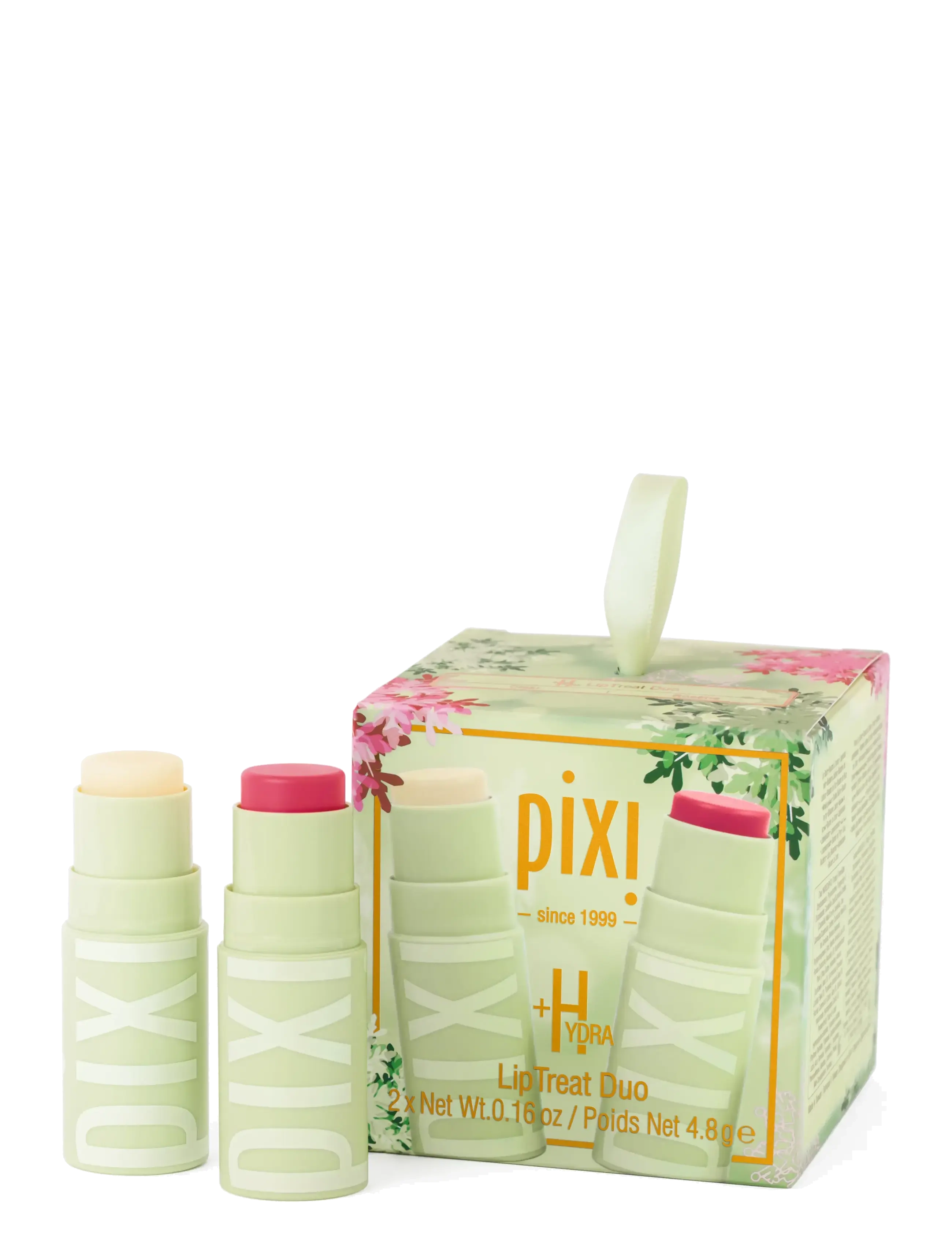 Pixi - +HYDRA LipTreat Duo Ornament Kit - læbepomade - clear & rosette - 1