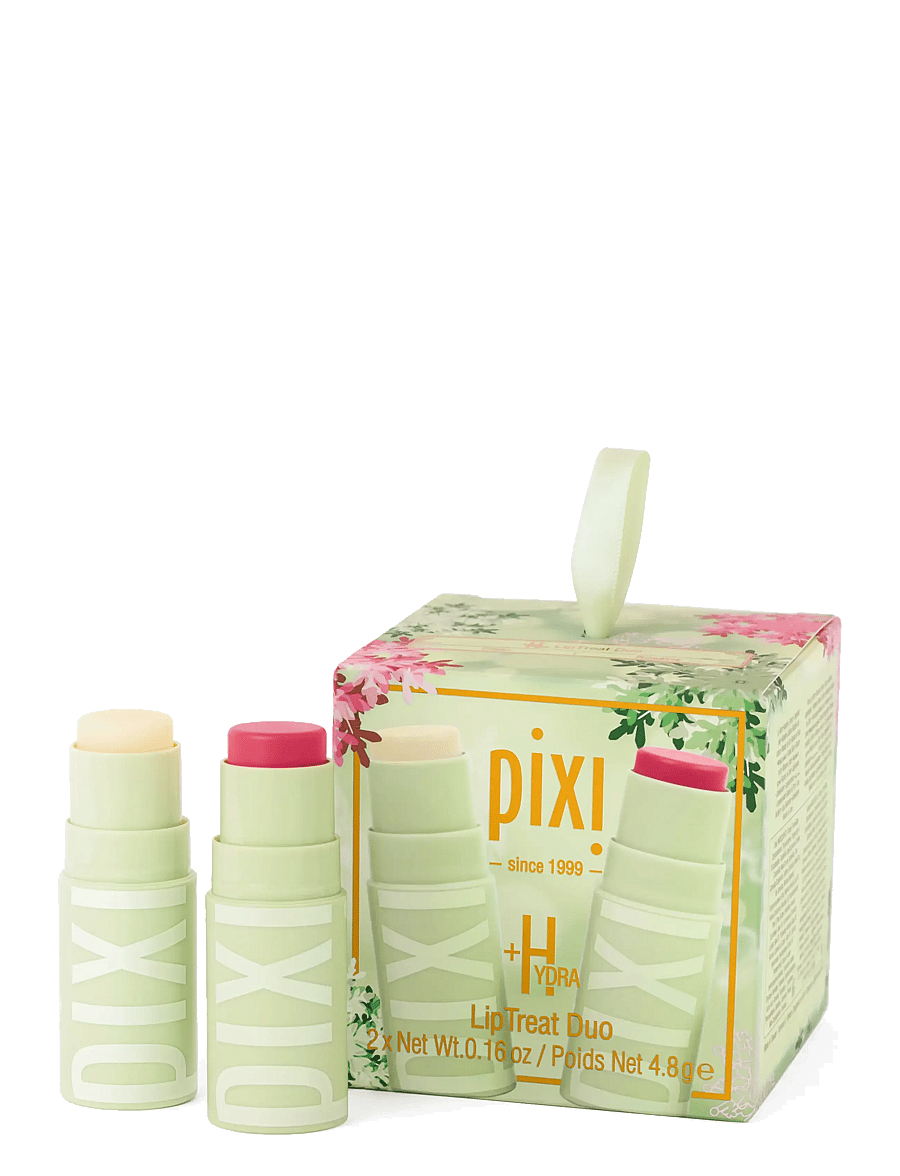 Pixi - +HYDRA LipTreat Duo Ornament Kit - læbepomade - clear & rosette - 1