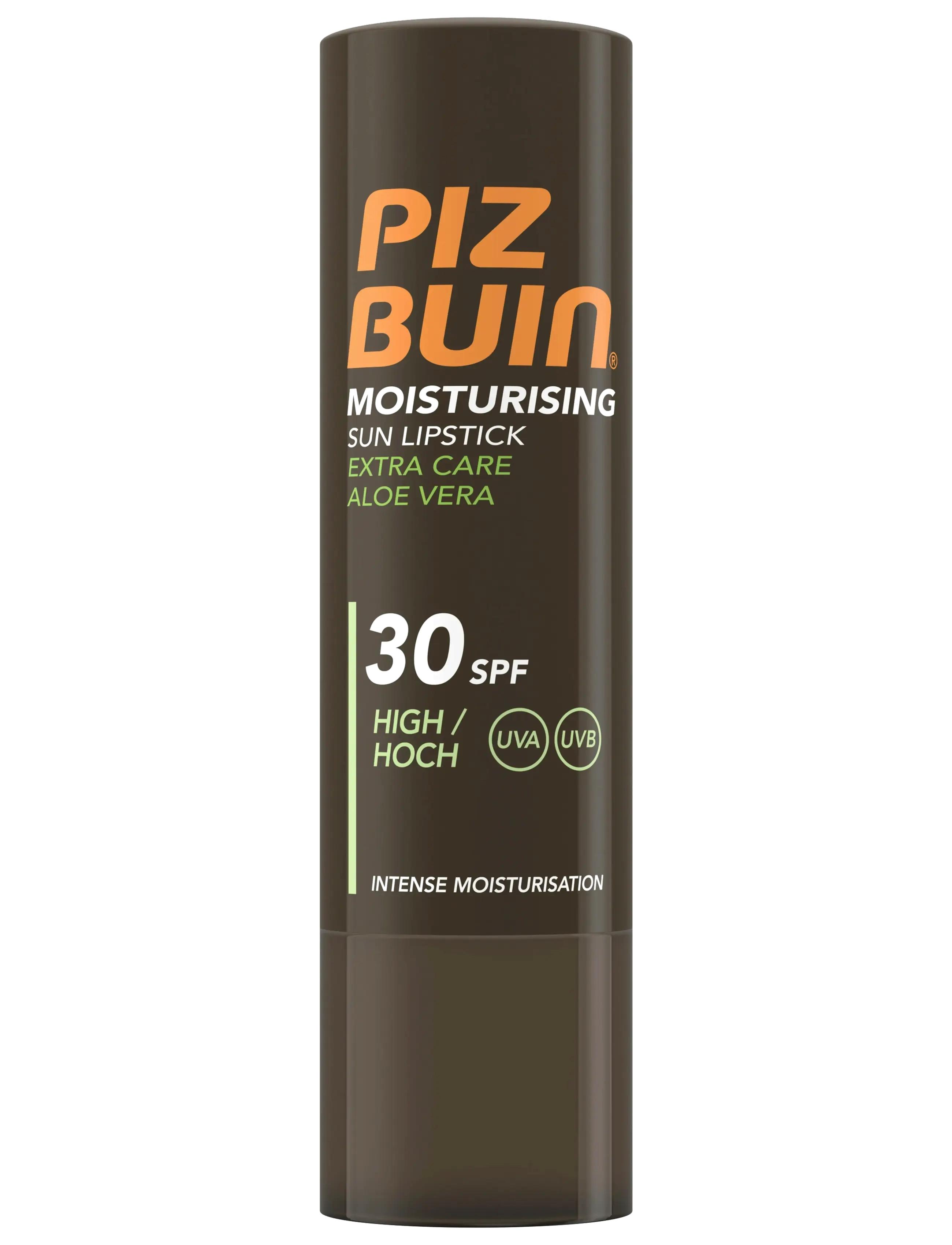 Piz Buin Moisturising Sun Lipstick Extra Care Aloe Vera Spf30, 4.9 G, Læbe, Nude, Str: 4.9 G