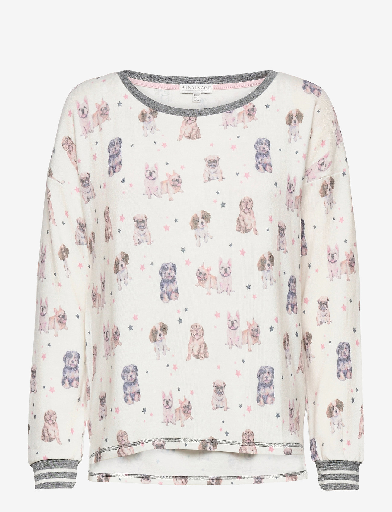 PJ Salvage - l/s top - off-white - 0