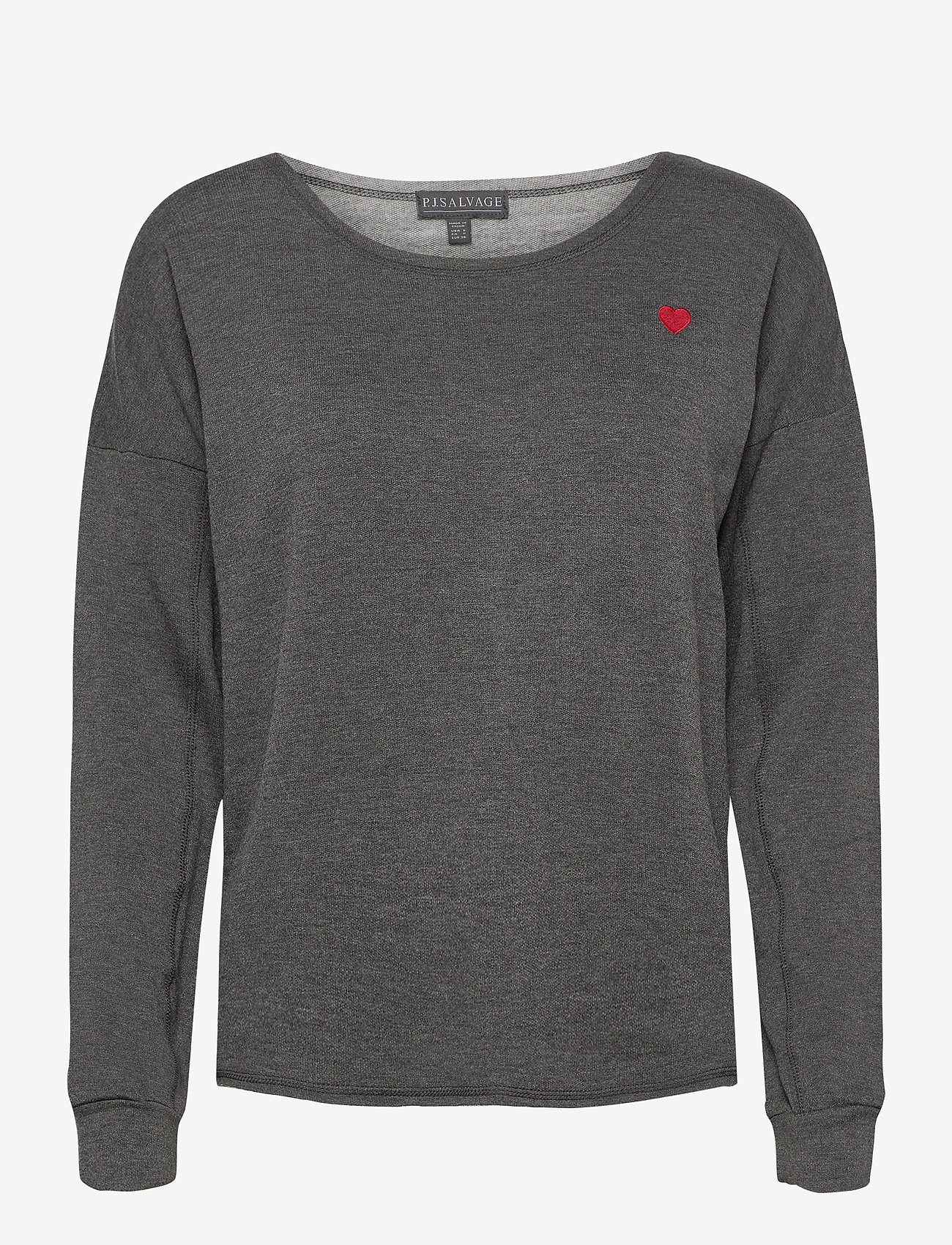 PJ Salvage - l/s top - charcoal - 0
