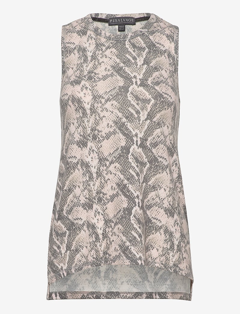PJ Salvage - tank - oberteile - beige - 0