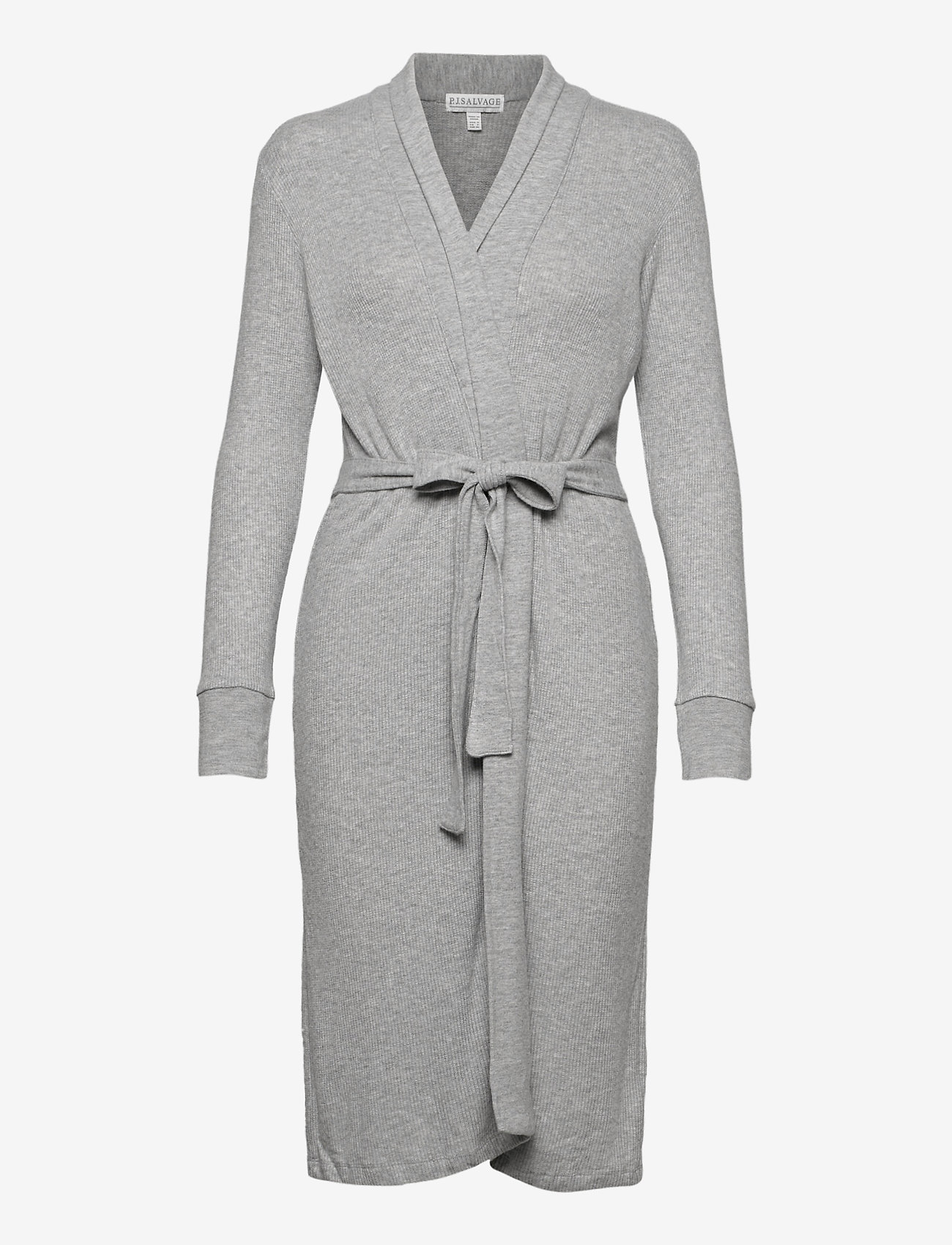 PJ Salvage - Bath Robe - grey melange - 0
