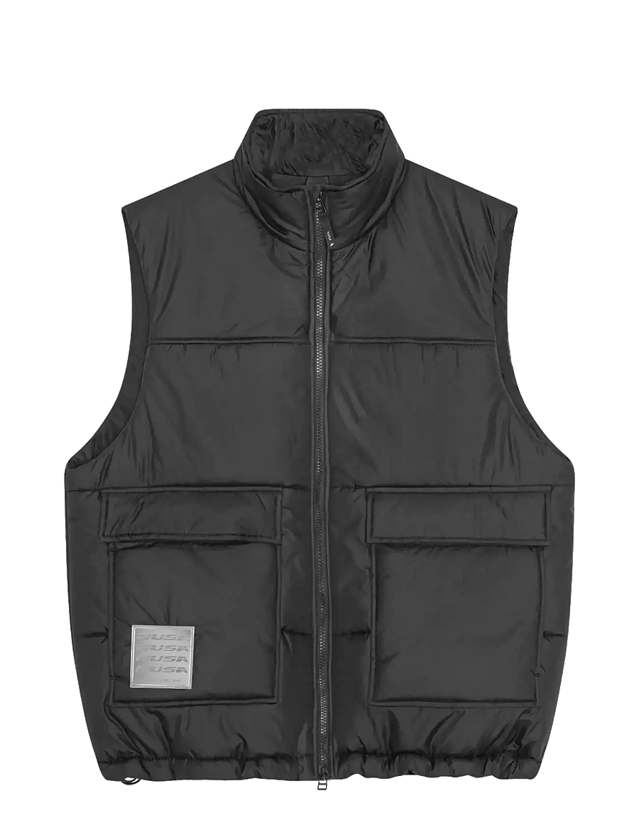 Planet Nusa - Arctic1 Padded Zip Waistcoat - frühlingsjacken - black - 0