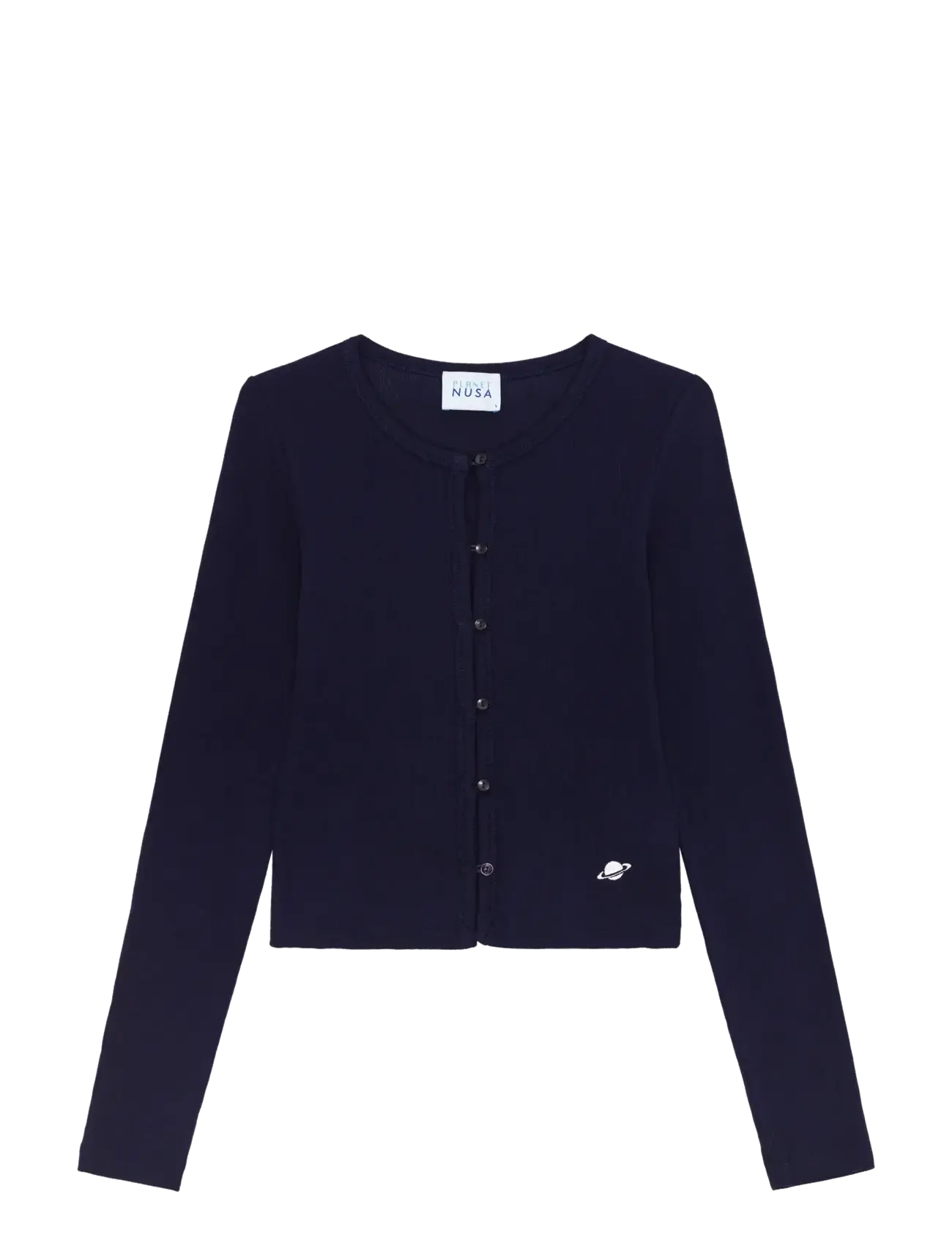 Planet Nusa Baby1 Button Up Long Sleeve - Strickmode - NAVY/WHITE / navy