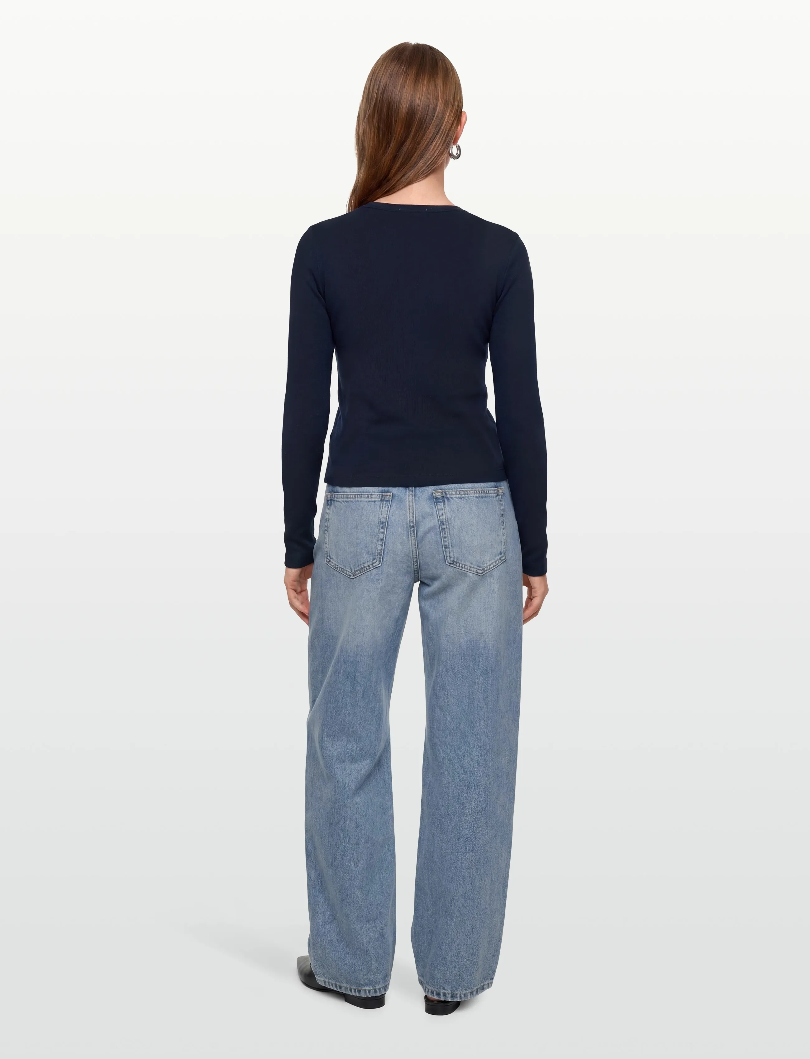 Planet Nusa - Baby1 Button Up Long Sleeve - cardigans - navy/white - 4