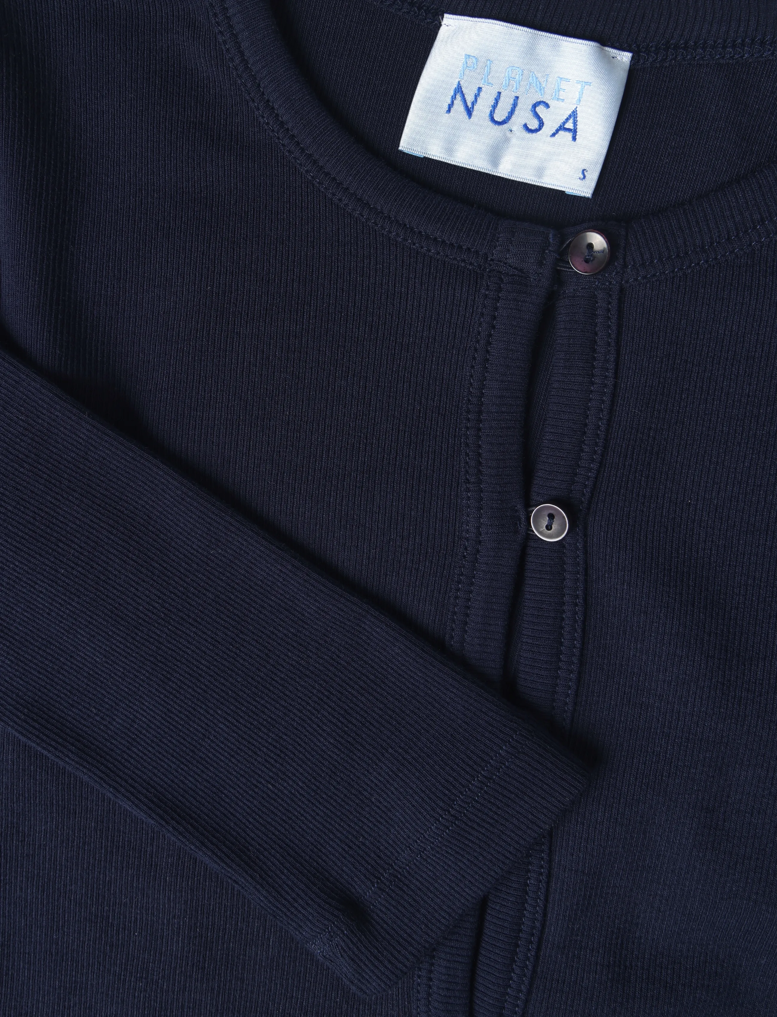 Planet Nusa - Baby1 Button Up Long Sleeve - cardigans - navy/white - 5