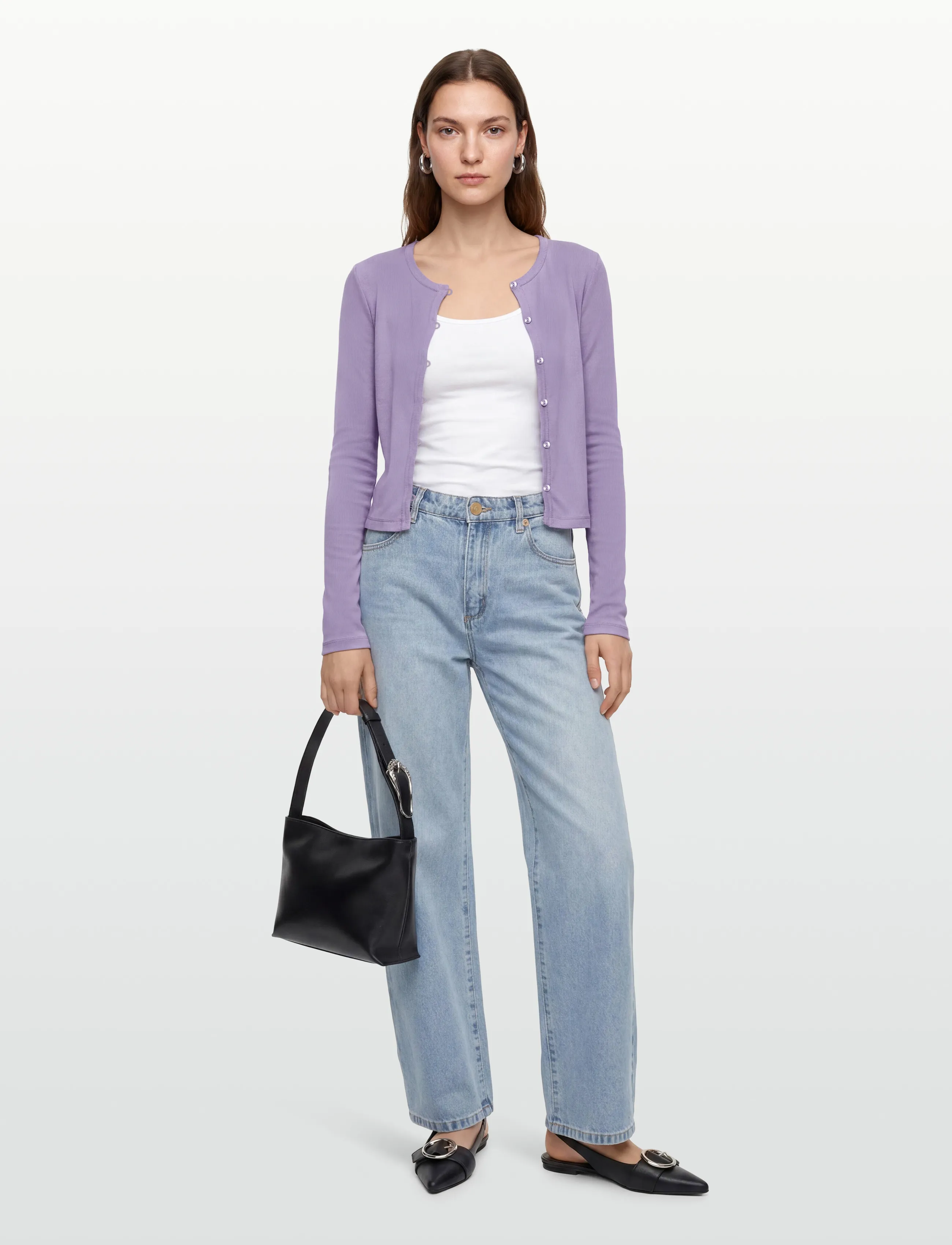 Planet Nusa - Baby1 Button Up Long Sleeve - cardigans - purple - 0