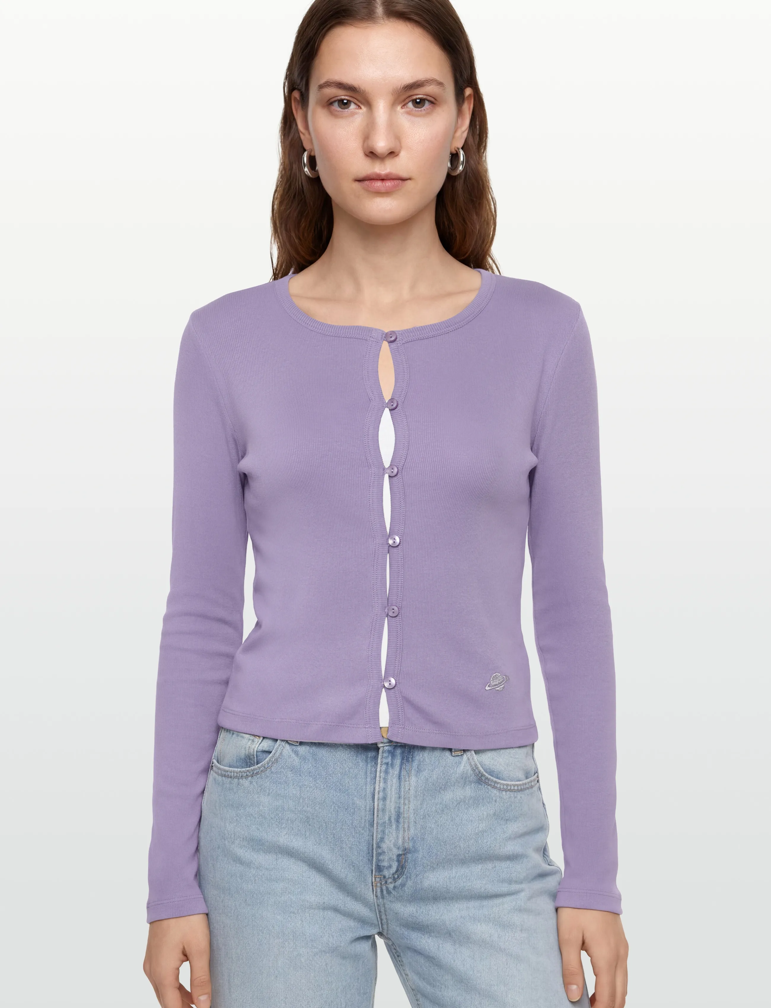 Planet Nusa - Baby1 Button Up Long Sleeve - cardigans - purple - 3