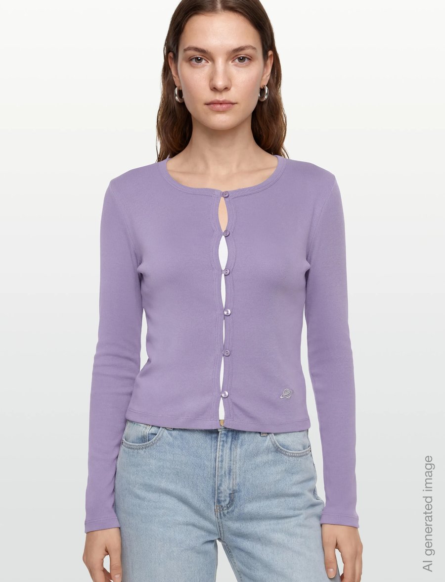 Planet Nusa - Baby1 Button Up Long Sleeve - purple - 3