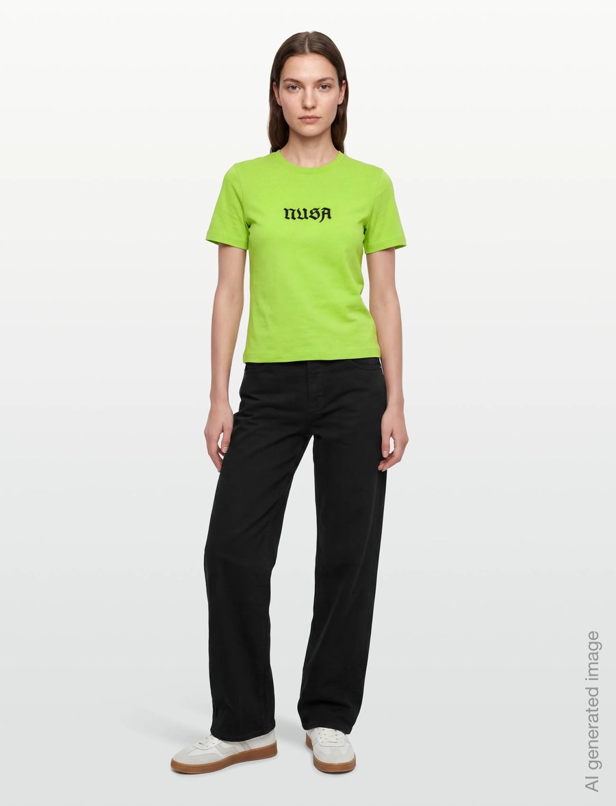 Planet Nusa - Baby1 Short Sleeve Heavy Jersey - t-shirts - neon green/black - 0