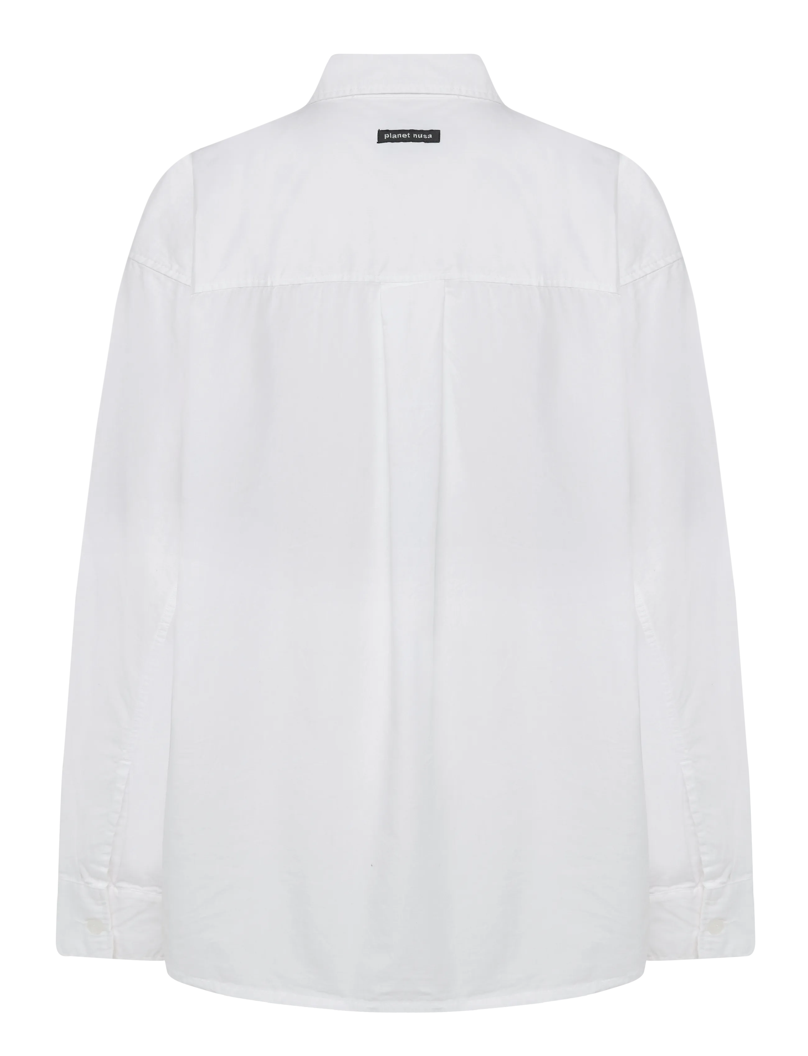 Planet Nusa - Baseline1 Shirt - pikkade varrukatega särgid - bright white - 2