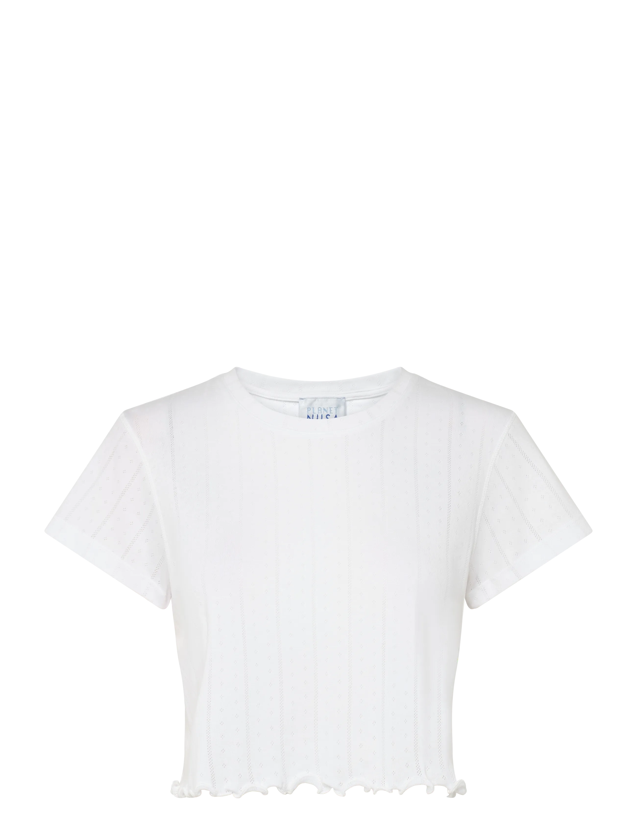 PLANET NUSA Chalet1 Cropped Tee Weiß - XS - Damen